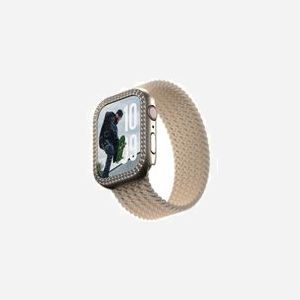 PanzerGlass SAFE. by ® Bling Bumper Gold Apple Watch Series 11/10 42mm Housse de protection transparente anti-rayures (45x39.7x10.1mm, 5g)
