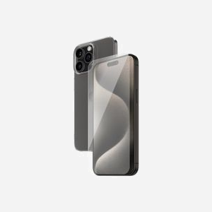 PanzerGlass SAFE. by ® Protection d'écran iPhone 15 Pro Max Verre Trempé + PET, Résistant Chocs/Rayures, Application Facile, 154.96x71.83x0.66mm - Miniature 1