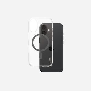 PanzerGlass CARE Flagship Case Urban Combat Transparent MagSafe pour iPhone 16, Housse de protection, Résistance Chocs & Rayures, MIL-STD-810H, 76.6x152.6x13.1mm