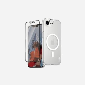 PanzerGlass CARE Flagship 3-in-1 Protection d'écran pour Apple iPhone 16e, Verre Trempé, Résistant aux Rayures/Chocs, 0.61mm, avec Kit d'Installation