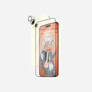 PanzerGlass Protection Écran iPhone 15 Plus - Verre Trempé Ultra-Wide Fit, EasyAligner, 0.66mm, Résistant aux Chocs, Dimensions 156.9x73.8mm - Miniature 1