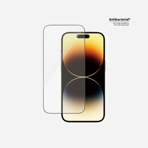PanzerGlass Protection Écran iPhone 14 Pro Ultra-Wide Fit Verre Trempé 0.61mm Anti-rayures/Chocs/Bactérien, Revêtement Oléophobique, Kit de Nettoyage Inclus - Miniature 1