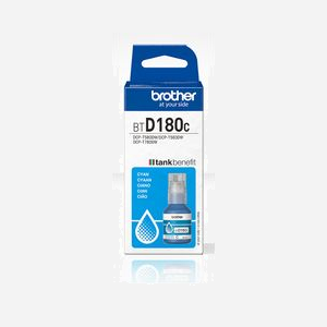 Brother BTD180C - Bouteille d'encre cyan originale - Rendement 5000 pages - Compatibilité DCP-T580DW, DCP-T583DW, DCP-T780DW - Dimensions 40x100x45 mm - Miniature 1