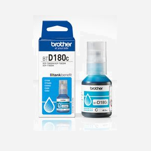 Brother BTD180C - Bouteille d'encre cyan originale - Rendement 5000 pages - Compatibilité DCP-T580DW, DCP-T583DW, DCP-T780DW - Dimensions 40x100x45 mm - Miniature 3