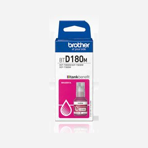 Brother BTD180M Bouteille d'Encre Magenta Originale - Rendement 5000 Pages - Compatibilité DCP-T580DW, DCP-T583DW, DCP-T780DW - Dimensions 40x100x45mm - Miniature 1