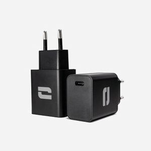 Crosscall Chargeur Secteur Universel Noir 20W, Port USB Type-C, 100-240V, Sortie 5V/3A, 9V/2.22A, 12V/1.67A, Efficacité 86.03%, Type C