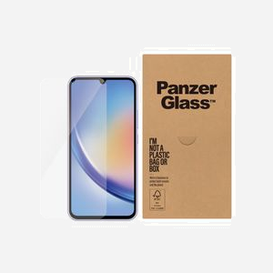 PanzerGlass Protection d'écran Samsung Galaxy A34 5G Ultra-Wide Fit, Verre Trempé, Kit 50 pièces, 156.02x73.45mm, 0.45mm épaisseur, Anti-rayures & Chocs