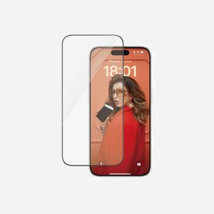 PanzerGlass Protection Écran iPhone 15 Pro Ultra-Wide Fit Verre Trempé 0.58mm, Résistant Chocs, Revêtement Oléophobique, 142.48x66.54mm