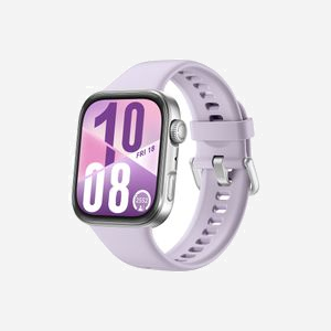Huawei Watch Fit 4 : Ecran AMOLED 1.82" 480x408, GPS, Bluetooth 5.2, boîtier 38mm aluminium argent, bracelet fluoroélastomère violet, batterie 400 mAh, 27g. - Miniature 3