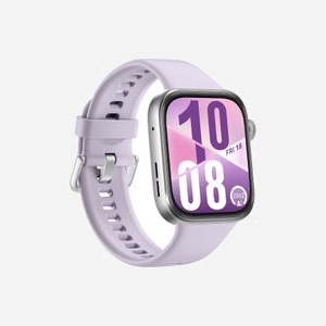 Huawei Watch Fit 4 : Ecran AMOLED 1.82" 480x408, GPS, Bluetooth 5.2, boîtier 38mm aluminium argent, bracelet fluoroélastomère violet, batterie 400 mAh, 27g. - Miniature 5