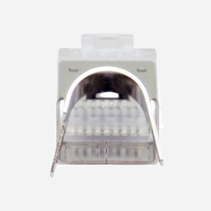 Equip 121148 : Connecteur RJ45 Mâle Cat8.1, contacts plaqués or, blindé, pour câble AWG 24, argenté - Lot de 50 pièces, 11.7x22.5x8mm - Miniature 5
