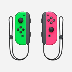 Nintendo Joy-Con (L/R) Noir/Vert/Rose - Bluetooth 3.0 - Nintendo Switch - Analogique/Numérique - Accéléromètre/Gyroscope - Batterie - 136g - Miniature 1