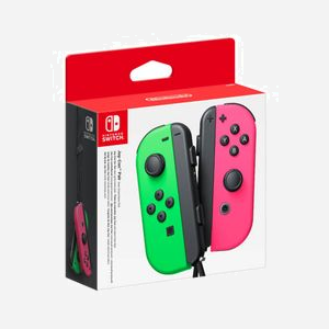 Nintendo Joy-Con (L/R) Noir/Vert/Rose - Bluetooth 3.0 - Nintendo Switch - Analogique/Numérique - Accéléromètre/Gyroscope - Batterie - 136g - Miniature 3