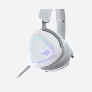 Casque gaming ASUS ROG Delta II filaire & sans fil USB-C/Bluetooth 20-20000Hz 318g arceau blanc pour PC/PS5/Nintendo Switch - Miniature 3