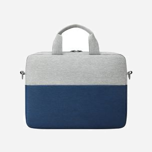 Rivacase 7522 Malette 14" (35.6cm) Bleu/Gris, Polyester Recyclé, 2 Poches Avant, Sangle Épaule Amovible, 370x60x270mm, Résistant Eau/Poussière - Miniature 4