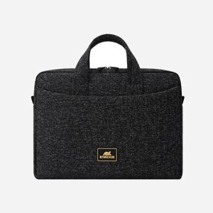 Rivacase 7921-BLACK Sac Messenger 14" Polyester Noir 370x270x60mm, Compartiment ordinateur 355x255x35mm, Poches téléphone/documents, Sangle épaule, 590g - Miniature 2
