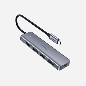 Ugreen 70336 Hub USB 3.2 Gen 1 Type-C vers 4x Type-A, 5000 Mbit/s, câble 0.15m, 104x30x10mm, compatible Samsung - Miniature 1