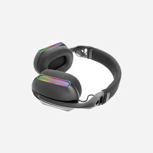 Casque Gaming Mars Gaming MHW-PRO Circum-Aural Filaire/Sans Fil Bluetooth 5.3 Portée 10m Micro Omnidirectionnel Détachable Autonomie 40h USB Type-C Noir - Miniature 2