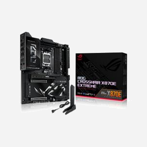 ASUS ROG CROSSHAIR X870E EXTREME : Carte mère AMD X870E Socket AM5, DDR5, 5/10GbE, Wi-Fi 7, Bluetooth 5.4, M.2 PCIe 5.0, Extended ATX - Miniature 1