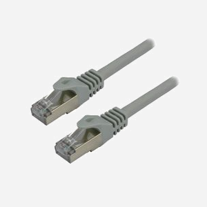 Câble réseau MCL Cat7 S/FTP (S-STP) 30m Gris RJ45 Mâle/Mâle, contacts Or, 10GbE 600MHz AWG26, LSZH, Diamètre 6.2mm, CE/REACH/RoHS