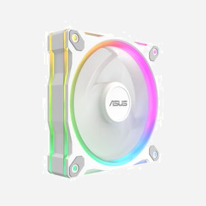 Ventilateur ASUS Prime MR120 ARGB Blanc 120mm, 1600tr/min, 58 CFM, 21dB, LED 20, 12V, Boîtier PC, Manchon de palier, Dimensions 120x120x28mm - Miniature 2