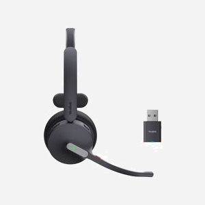 Yealink WH64 Hybrid Mono UC - Casque sans fil Bluetooth 5.2 - Portée 150m - Micro-USB - Batterie 14h - Arceau pour Bureau/Centre d'appels - Noir - Miniature 3