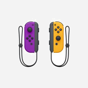 Nintendo Joy-Con Nintendo Switch Bluetooth Noir/Orange/Violet - Manette Analogique/Numérique - 40x100x25mm - Compatible Nintendo Switch