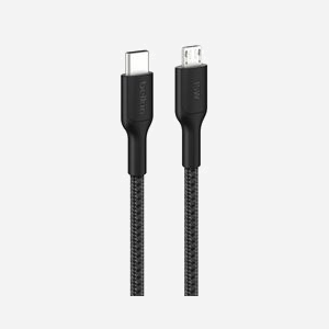 Belkin CAB026HQ1MBK : Câble USB-C vers Micro-USB A 1m Noir - Connecteurs mâles droits, USB-IF, GRS - Compatible Micro-USB, photo, caméra, enceintes - Miniature 1