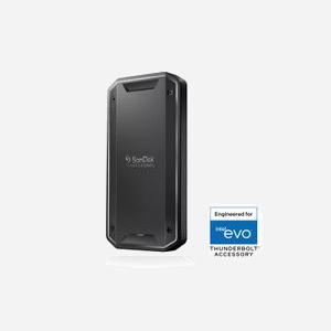 SanDisk SSD Externe 4To SDPS31H-004T-GBC1D Lecture 3000Mo/s Ecriture 2500Mo/s Température Opération 5-35°C Poids 121.3g - Miniature 1