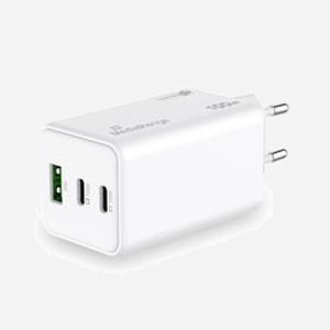 MediaRange MRMA123 Chargeur Secteur 100W GaN 2x USB-C (Power Delivery 3.0, PPS) + 1x USB-A (Quick Charge 3.0) pour Ordinateur Portable/Smartphone/Tablette - Miniature 3