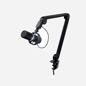Trust GXT 255+ Onyx Microphone USB Cardioïde Condensateur 24bit/96kHz avec Hub USB, Bras articulé et Filtre anti-pop pour PC Windows/macOS/Chrome OS - Miniature 1