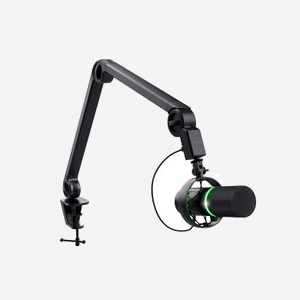 Trust GXT 255+ Onyx Microphone USB Cardioïde Condensateur 24bit/96kHz avec Hub USB, Bras articulé et Filtre anti-pop pour PC Windows/macOS/Chrome OS - Miniature 3