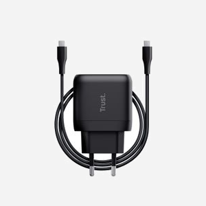Trust Chargeur Secteur USB-C 45W Noir - Universel, USB Power Delivery 3.0, Câble USB-C 2m, 100-240V, Protections Surtension/Surchauffe/Surintensité - Miniature 5