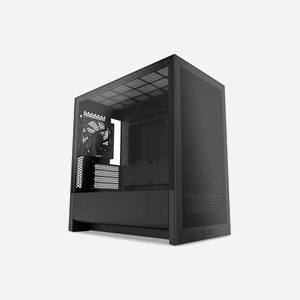 NZXT H9 H3 Flow - Boîtier PC Midi Tower Noir - Micro ATX/Mini-ITX - Baies 2.5/3.5" - Mesh/SGCC/Verre Trempé - Ventilo 120mm - USB 3.2 Gen 1/Gen 2x2