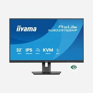 iiyama ProLite XUB3297QSNP-B1 : Écran 32" LED IPS 2560x1440 QHD 100Hz, 1ms MPRT, Hub USB 3.2 Gen 1, HDMI 2.0, DisplayPort 1.4, USB-C 95W, Noir - Miniature 5