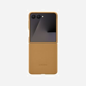 Samsung EF-VF766PAEGWW Housse Camel pour Galaxy Z Flip7 (6.9") - Coque Monochromatique Marron - Facile à Appliquer - Emballage Boîte - Miniature 3