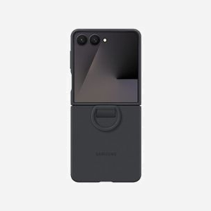 Samsung EF-PF766TBEGWW Coque Silicone avec Anneau pour Galaxy Z Flip7 6.85" Noir - Housse de protection, Résistant aux traces de doigts - Miniature 3