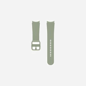 Bande Samsung ET-SFR87LMEGEU Olive 20mm pour Galaxy Watch4, Fluoroélastomère Résistant à la Sueur, Poids 23g