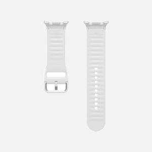 Bracelet Sport Silicone Samsung ET-SNL33LWEGEU Blanc Taille M/L pour Galaxy Watch8 et Watch8 Classic - Caoutchouc - Miniature 2