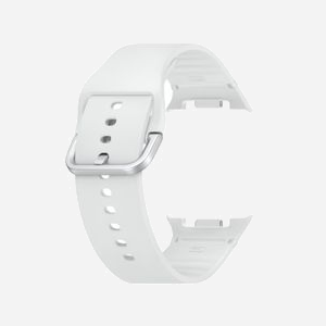 Bracelet Sport Silicone Samsung ET-SNL33LWEGEU Blanc Taille M/L pour Galaxy Watch8 et Watch8 Classic - Caoutchouc - Miniature 3