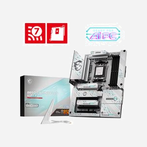 MSI B850 GAMING PLUS WIFI PZ - Carte mère ATX AMD B850 Socket AM5, DDR5-SDRAM 256GB max, Wi-Fi 7, 5GbE, RAID 0/1/5/10, 3x M.2 PCIe Gen5/4.0