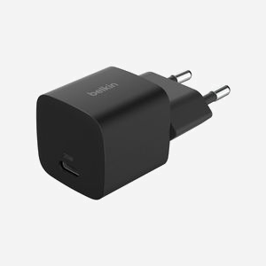 Belkin BoostCharge WCA012KQBK - Chargeur Secteur USB-C Power Delivery 3.1 25W Noir - Compatible Smartphones, Tablettes, Consoles Portables