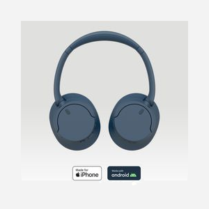 Sony WH-CH720NL.CE7 Casque Arceau Bluetooth 5.2 & Filaire, Supra-aural Fermé, 7-20000Hz, Micro Intégré, Autonomie 50h (ANC désactivé) Bleu - Miniature 4