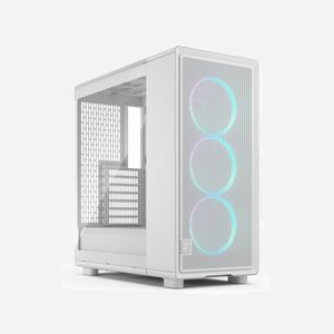 Fractal Design Epoch Midi Tower Blanc (FD-C-EPO1A-05) - Boîtier PC ATX/micro ATX/Mini-ITX, 3x 120mm avant, Acier/Verre trempé, USB 3.2 Gen 1/Gen 2x2