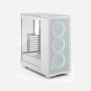 Fractal Design Epoch Midi Tower Blanc (FD-C-EPO1A-05) - Boîtier PC ATX/micro ATX/Mini-ITX, 3x 120mm avant, Acier/Verre trempé, USB 3.2 Gen 1/Gen 2x2 - Miniature 3