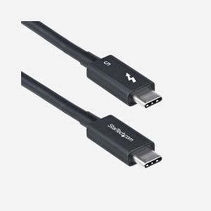 StarTech.com Câble Thunderbolt 5 1m 80Gbps/120Gbps Boost Mode, 240W PD, 8K 60Hz, Certifié, Compatibilité Thunderbolt 4/USB4/USB-C