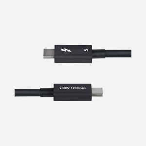 StarTech.com Câble Thunderbolt 5 1m 80Gbps/120Gbps Boost Mode, 240W PD, 8K 60Hz, Certifié, Compatibilité Thunderbolt 4/USB4/USB-C - Miniature 3