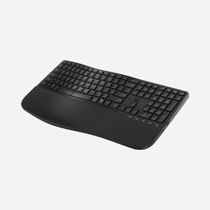 HP Clavier 685 Comfort Hybride : Sans Fil (RF 2.4GHz + Bluetooth), Membrane, Taille Réelle, Pavé Numérique, AA, Windows/macOS/ChromeOS - Miniature 2