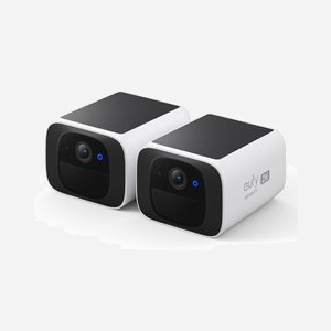 Eufy SoloCam S220 Pack 2 Caméras IP Cube Int/Ext Sans Fil, Montage Plafond/Mur, FOV 135°, IR, Mémoire Interne 8Go, IP67, Sirène 75dB - Miniature 1