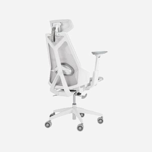 ASUS ROG Destrier Ergo Core White Siège Gaming PC Blanc, Charge Max 136kg, Dossier Mesh, Accoudoirs 3D, Inclinaison 90-125°, Roues 7.5cm - Miniature 3